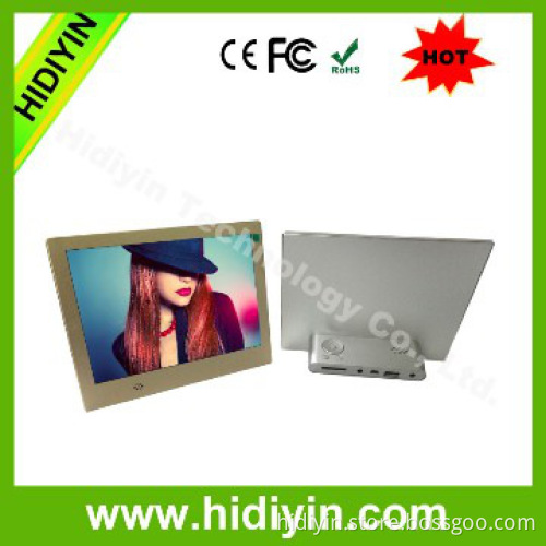 8 inch tempered glass funny digital photo frame cheap